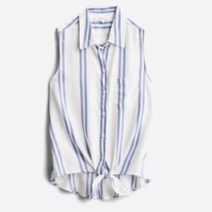 Tie Front Button Down Top (Nesper)
